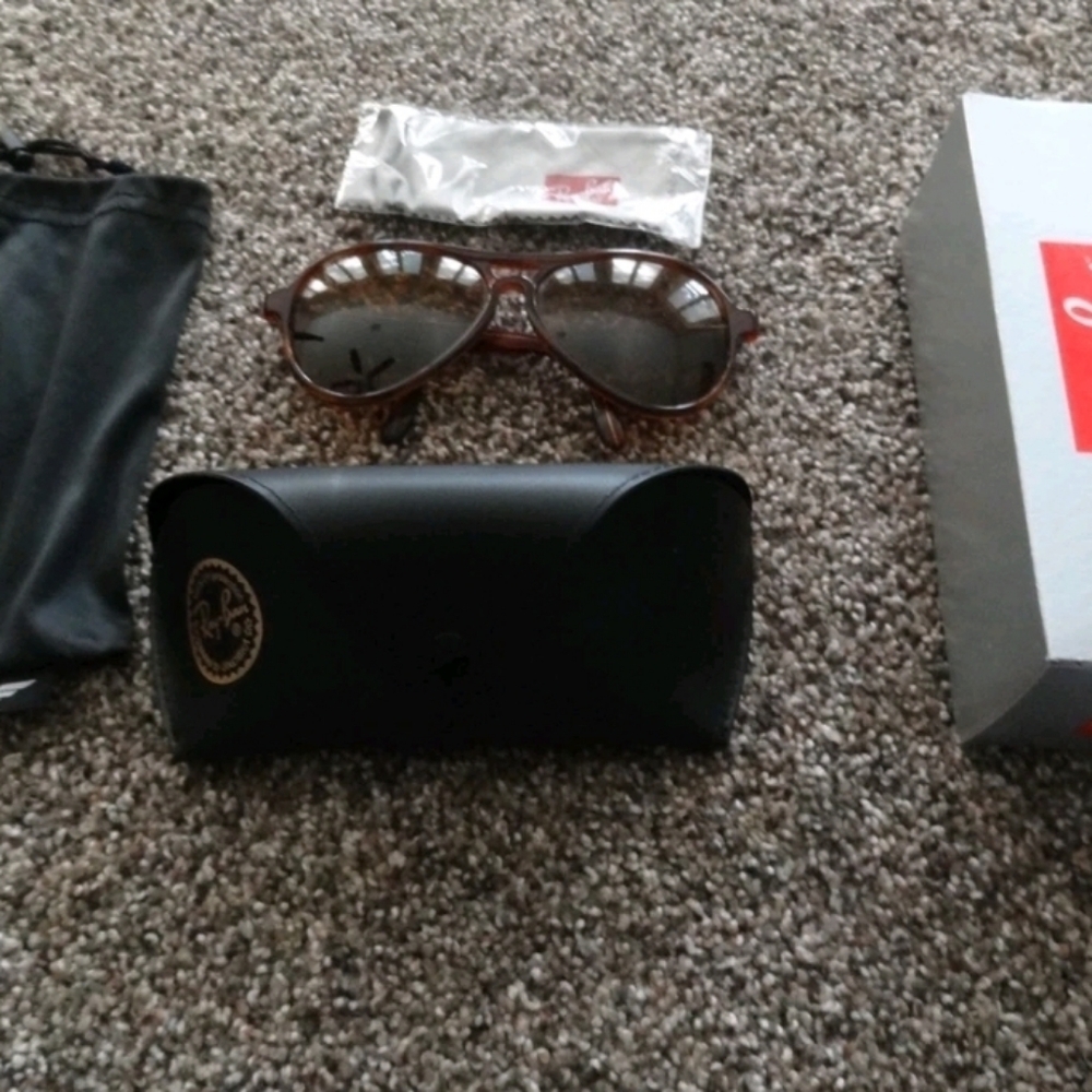 Ray-Ban Brown Sunglasses with Black Case